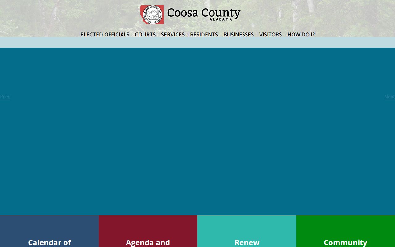 Coosa County criminal history county government homepage